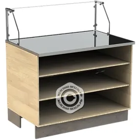 модуль гриль лдсп со столешницей из нержавейки 1310х1200х810 мм