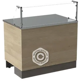 модуль гриль лдсп со столешницей из нержавейки 1310х1200х810 мм