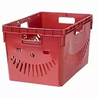 ящик перфорированный для доставки продуктов 600х400х340 (арт. 4-6434)